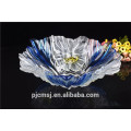 2015 cheap beautiful blue crystal fruit basket for wedding decoration gift